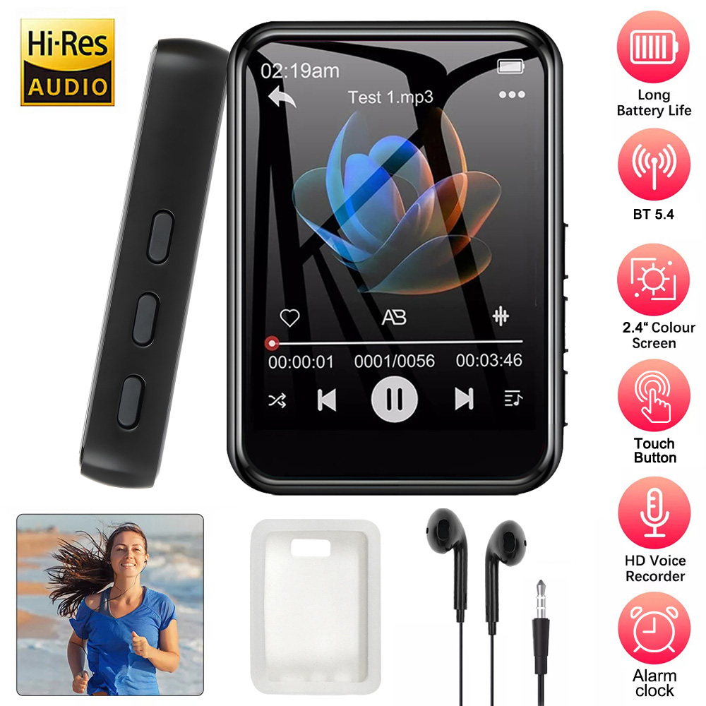 Audio Music Recorder - 128GB 2.4 بوصة تعمل باللمس بلوتوث