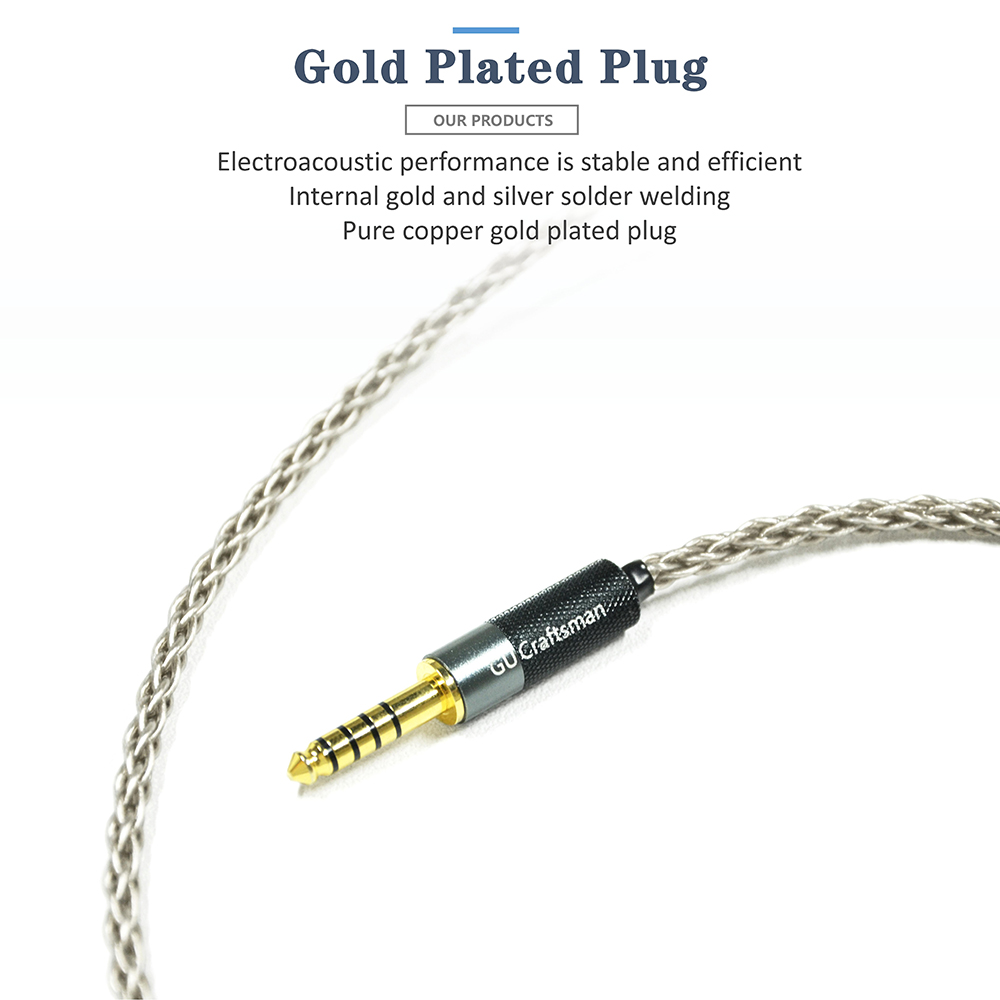 كابل 6N واحد كريستال فضي IPX I - مراجعة In Ear Monitor Iem وسعره