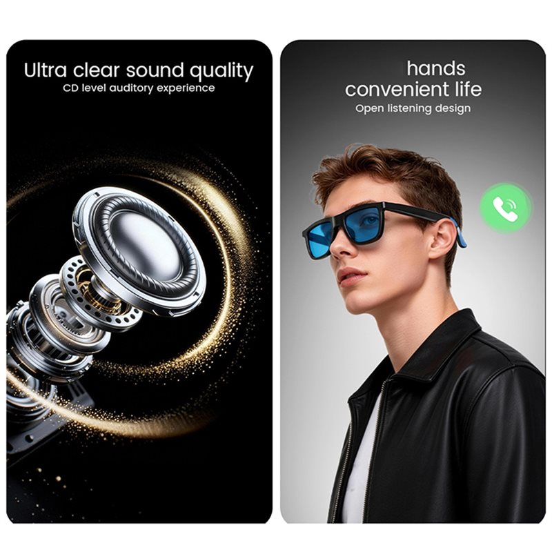 نظارات صوتية ذكية بتقنية الذكا - مراجعة Audio With Music Ai وسعره
