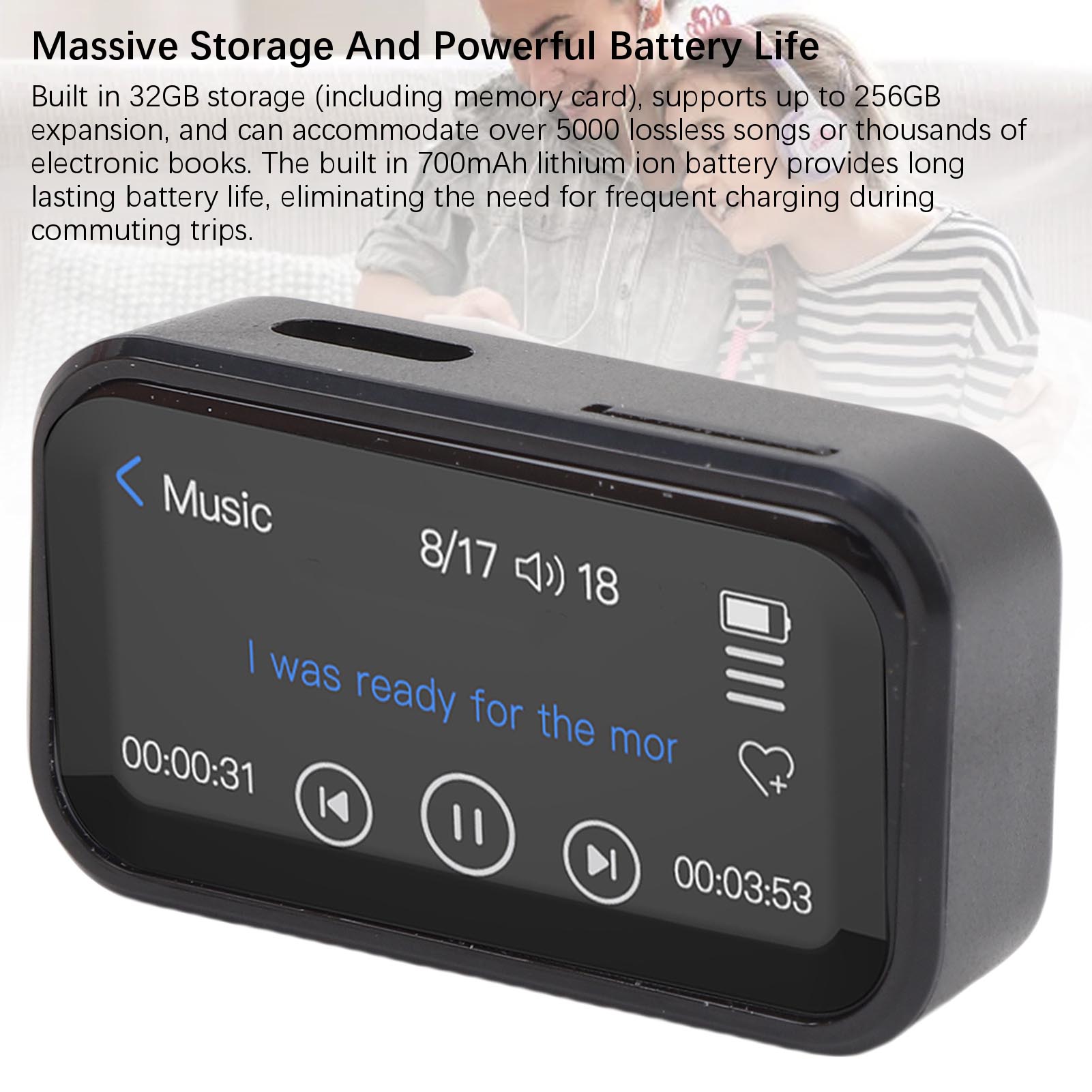 مشغل MP3 BT مشغل MP3 مشبك خلفي - مراجعة Audio Music Recorder وسعره
